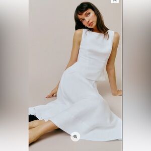 Reformation White Sleeveless Dress